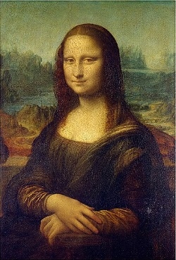 monalisa oil painting portrait
