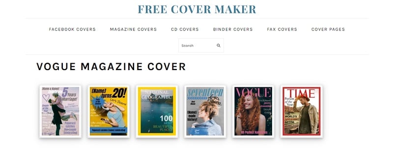 free cover maker for a fake vogue cover
