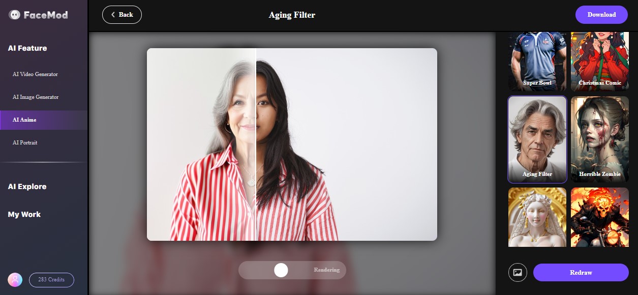 FaceHub age filter working