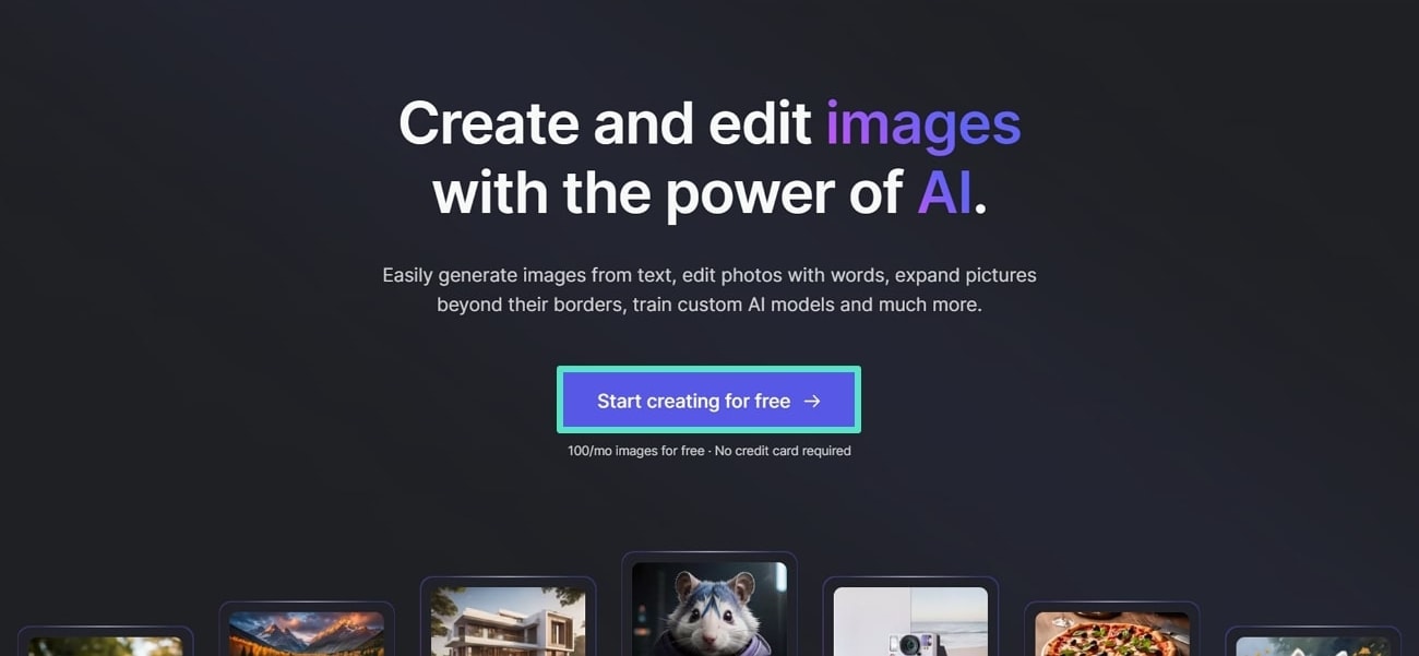 start creating ai images with getimgai