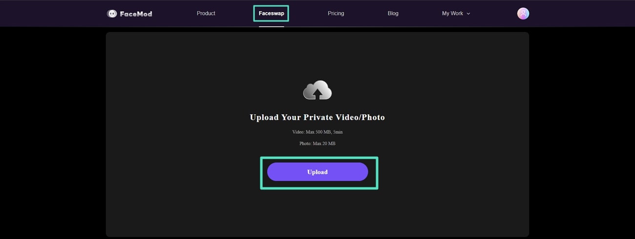 upload media content on FaceHub