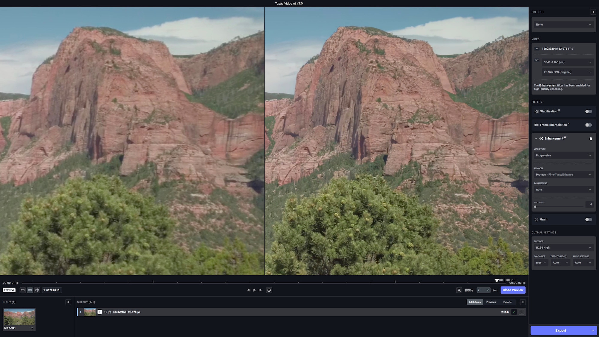 topaz video ai enhancer