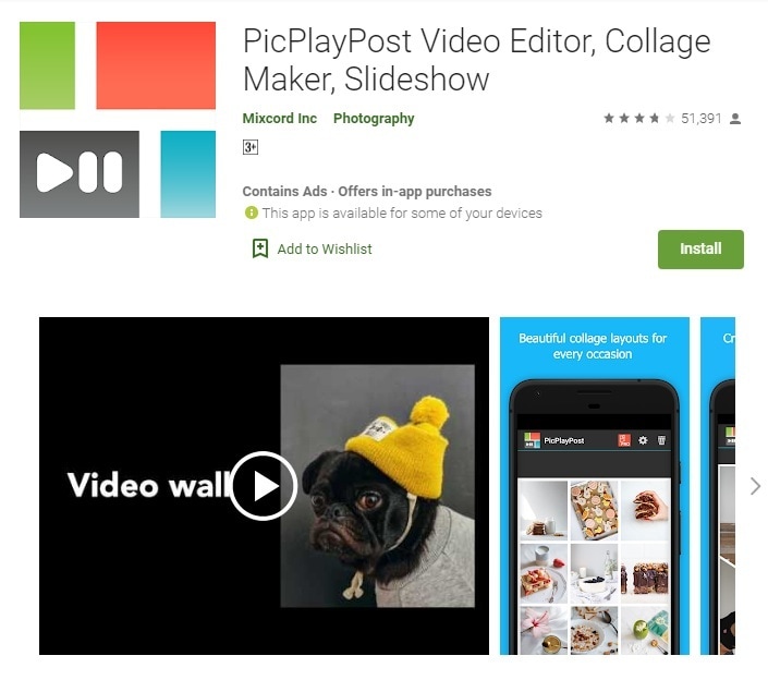 picplaypost ig collage app