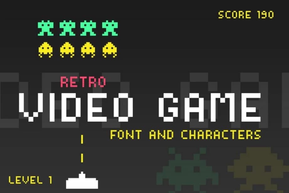 video game font