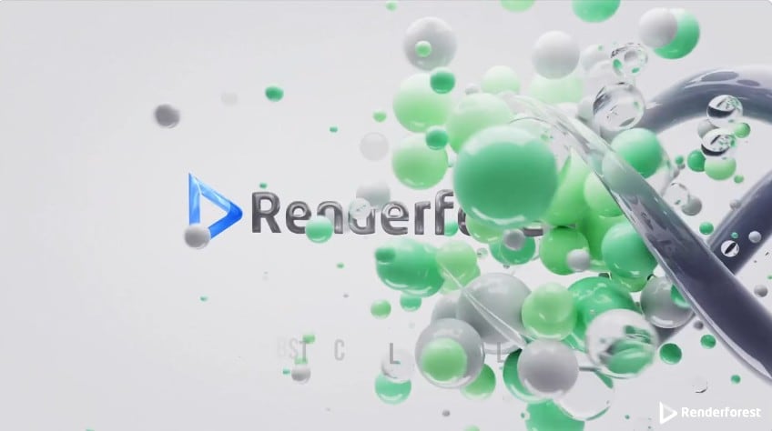 abstract 3d logo reveal intro template