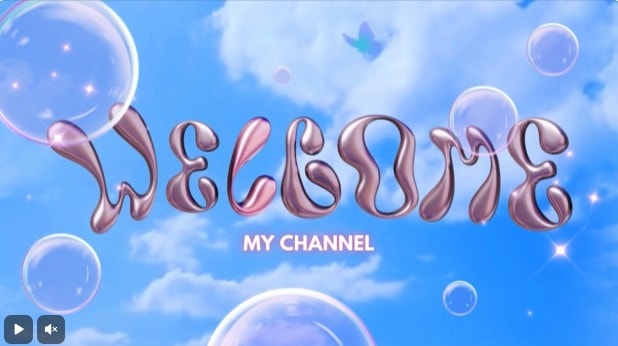 metallic letters 3d intro template