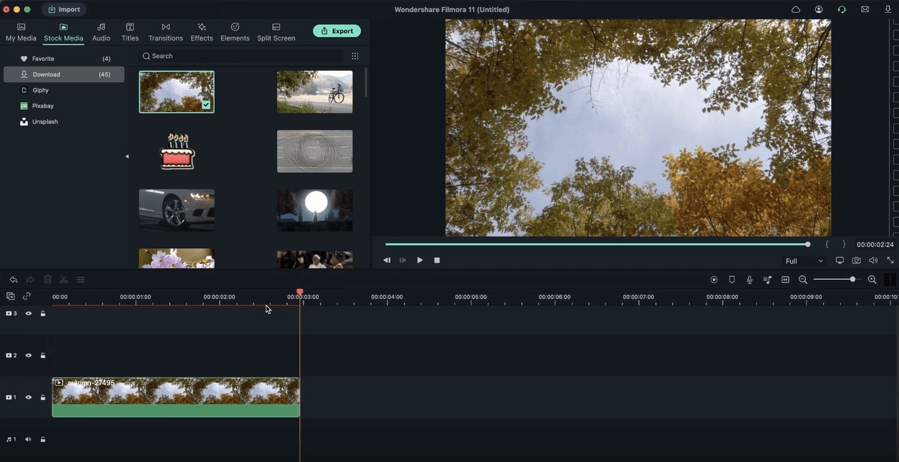 Overlay Filmora - Impor Video