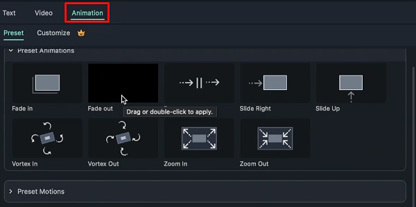 How to customize your title - Animation