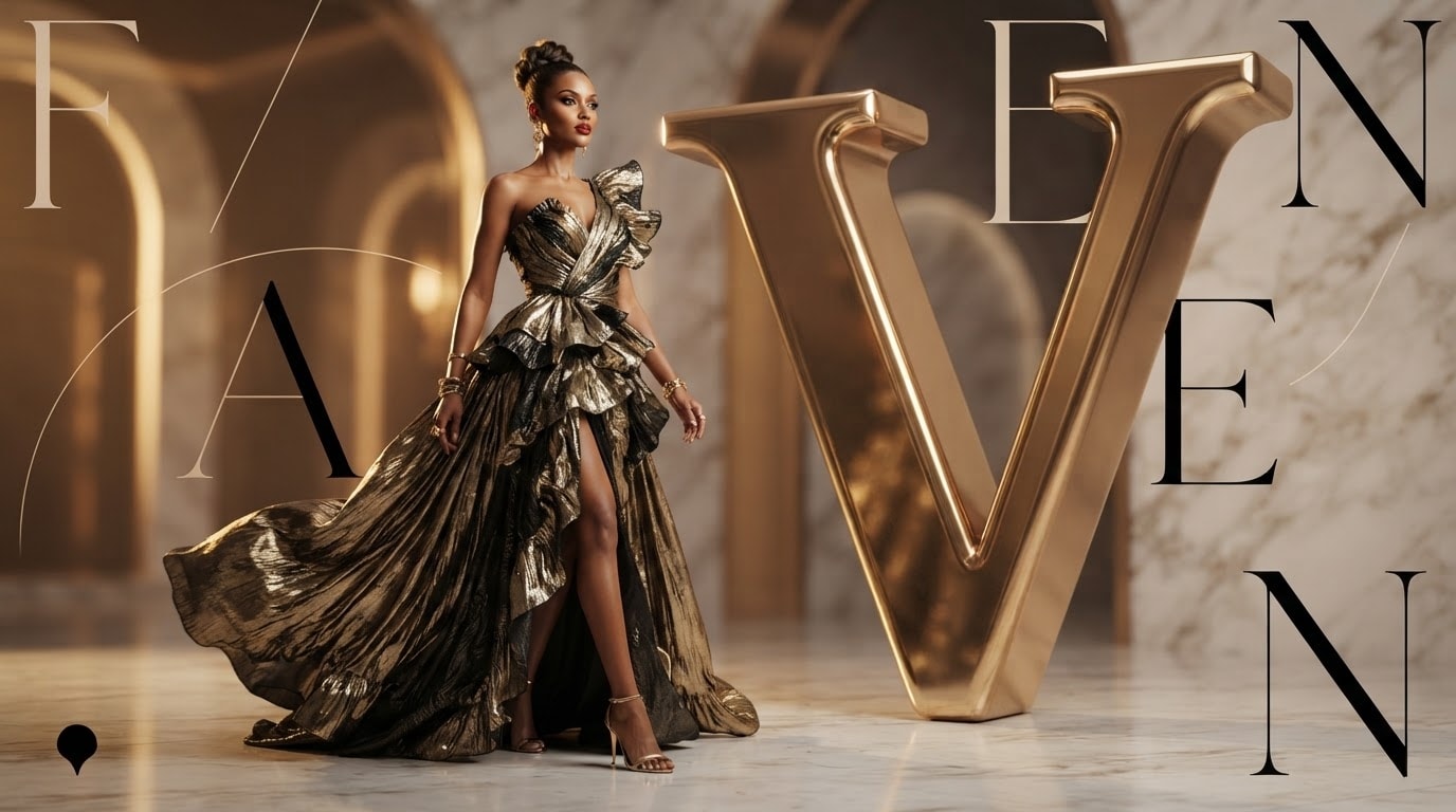 Elevate your fashion typography design with 3D letters