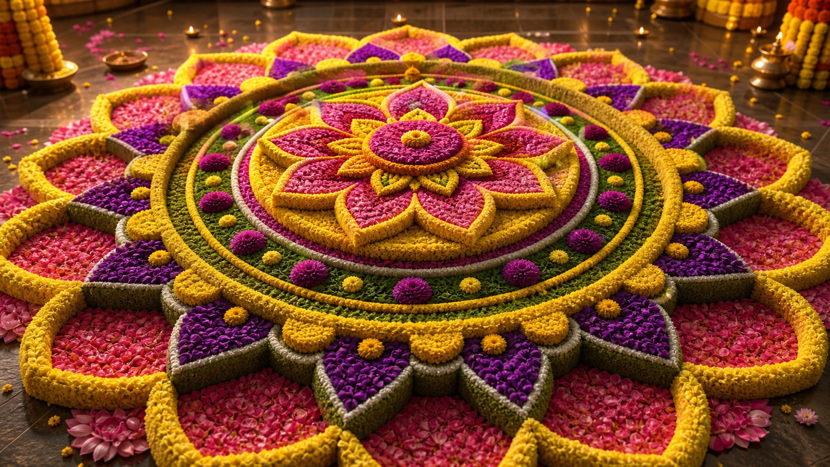 onam pookalam design prompts