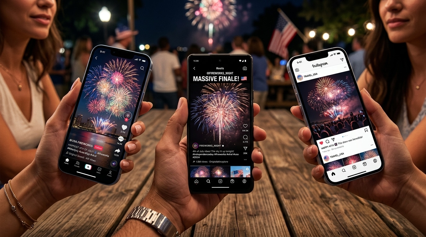 Stand out on social media with 4th of July fireworks
