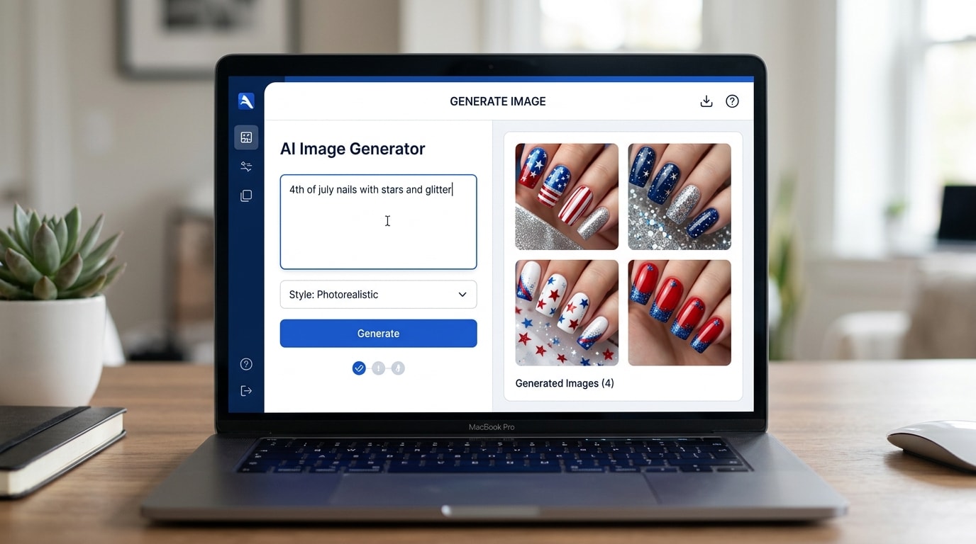 Generate 4th of july nails concepts