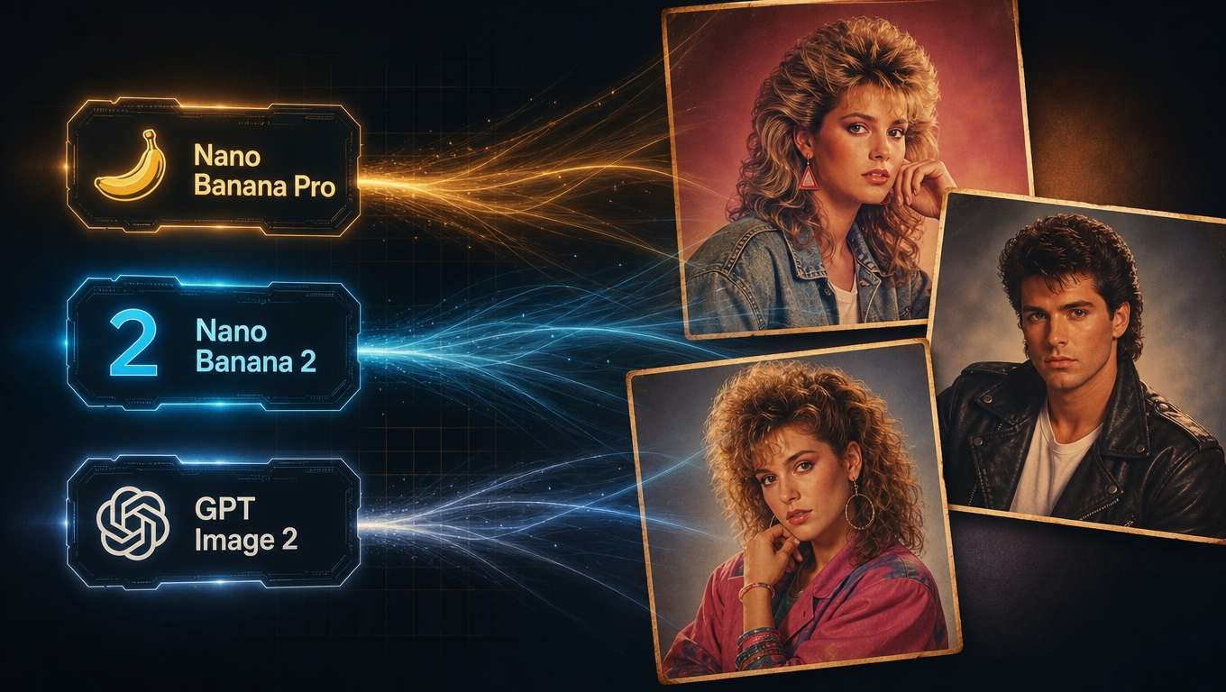 Generate 80s portraits using Filmora's advanced AI models