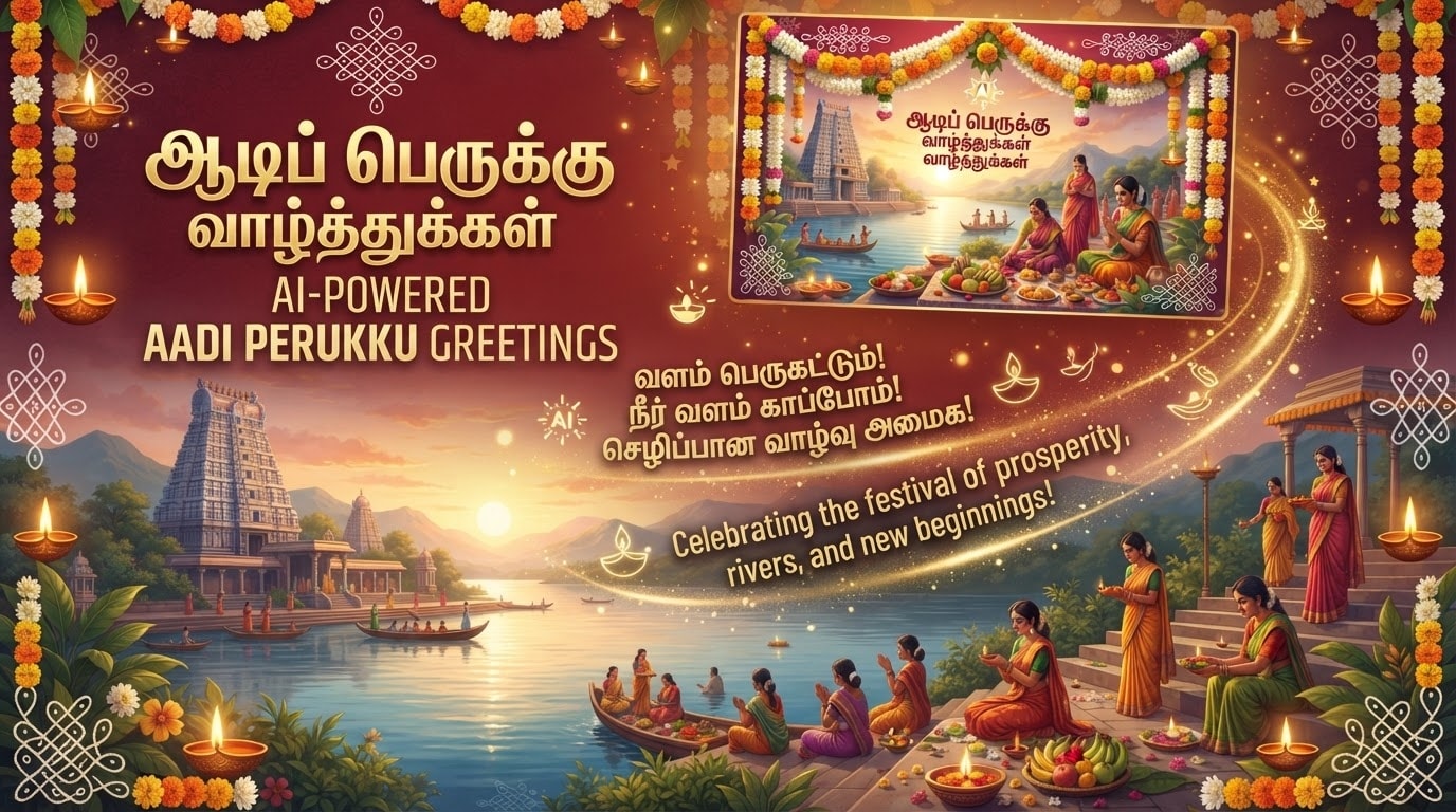 Craft Heartfelt Aadi Perukku Wishes With AI