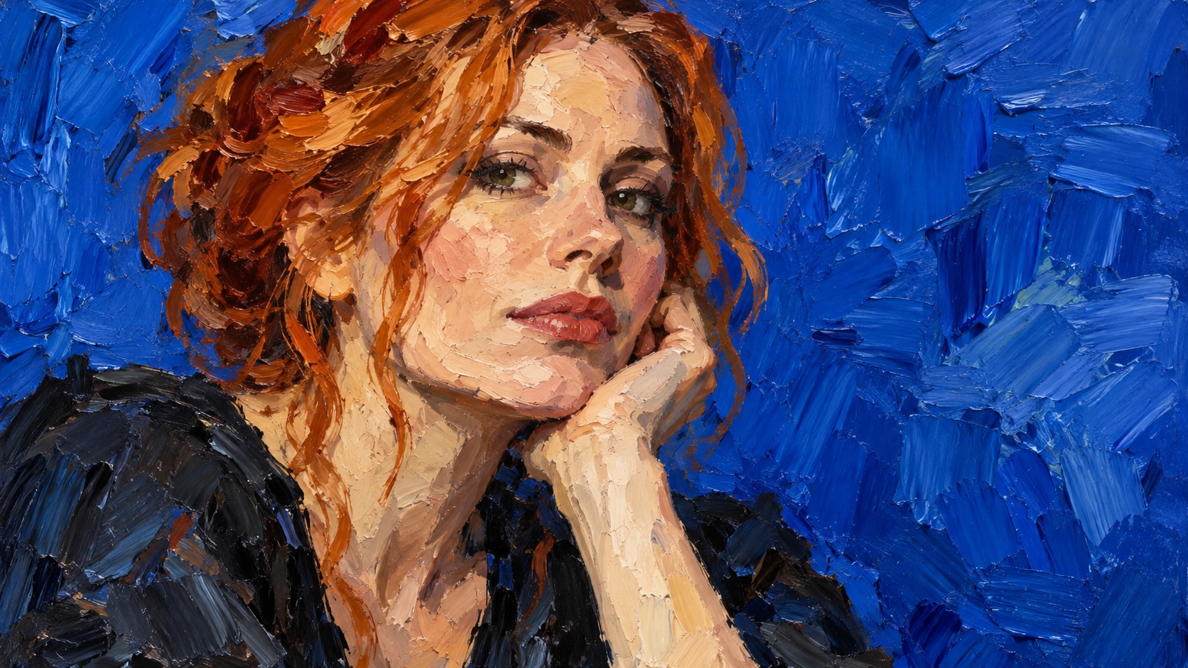 Filmora AI image generator creating acrylic painting style prompt visuals