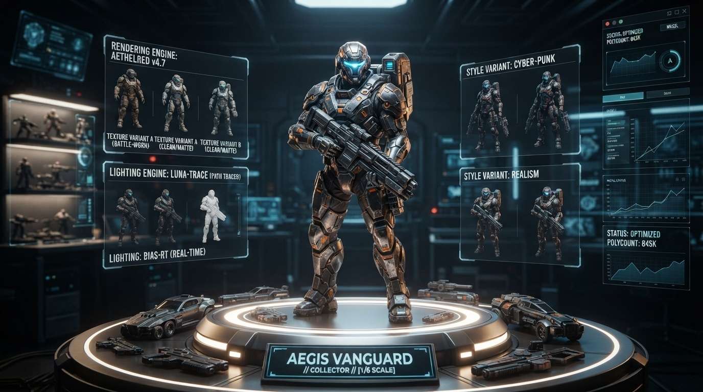 Unlock powerful AI models for action figure design