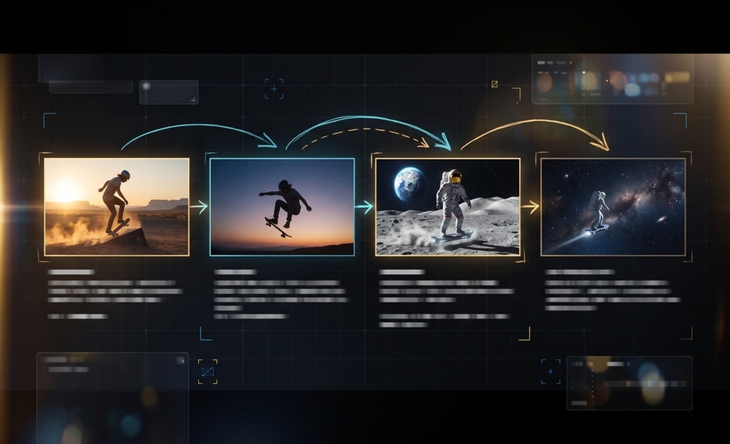 Develop action transformation stories with Filmora AI Idea to Video