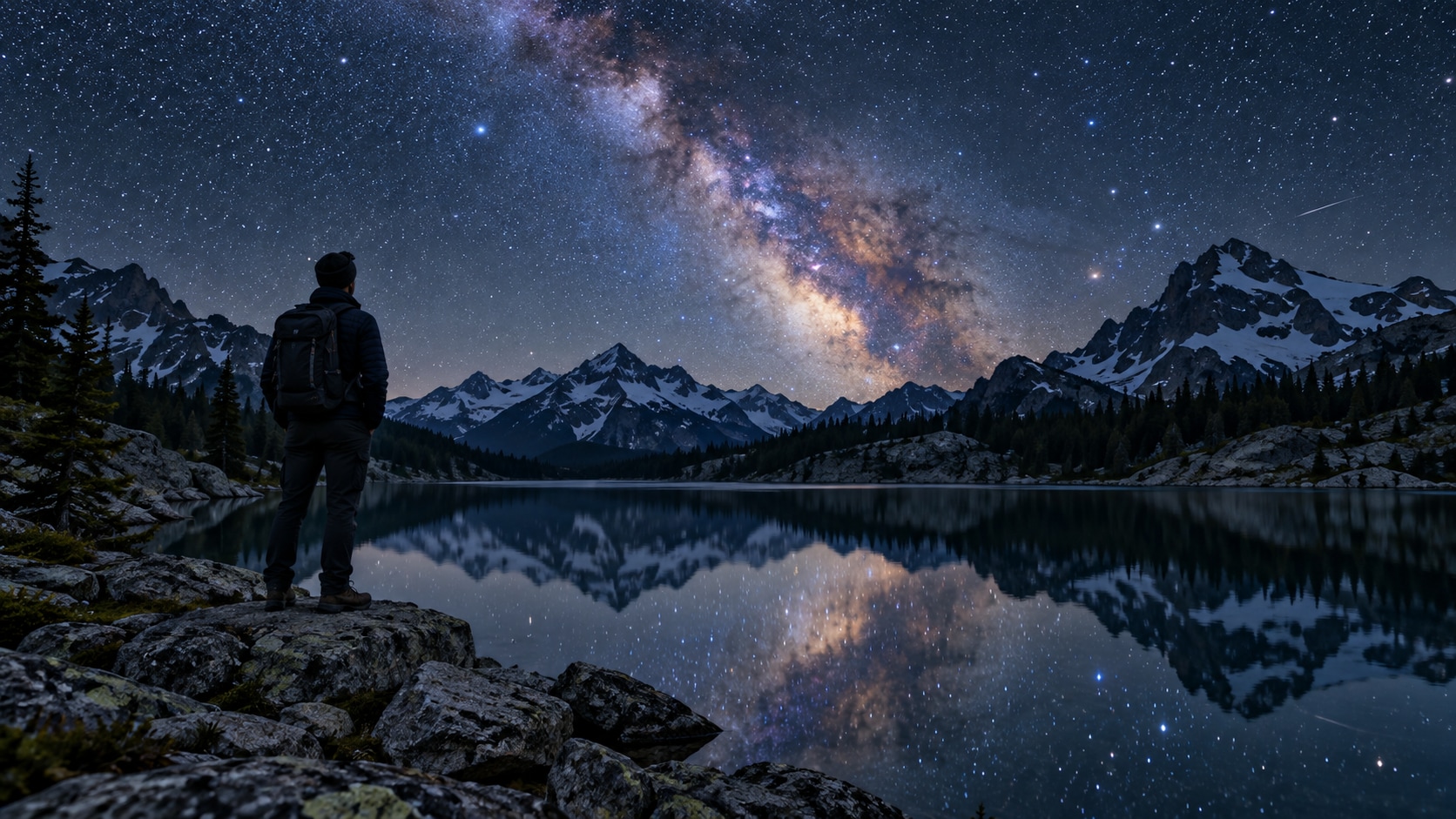 Filmora AI image generator creating astrophotography prompt visuals