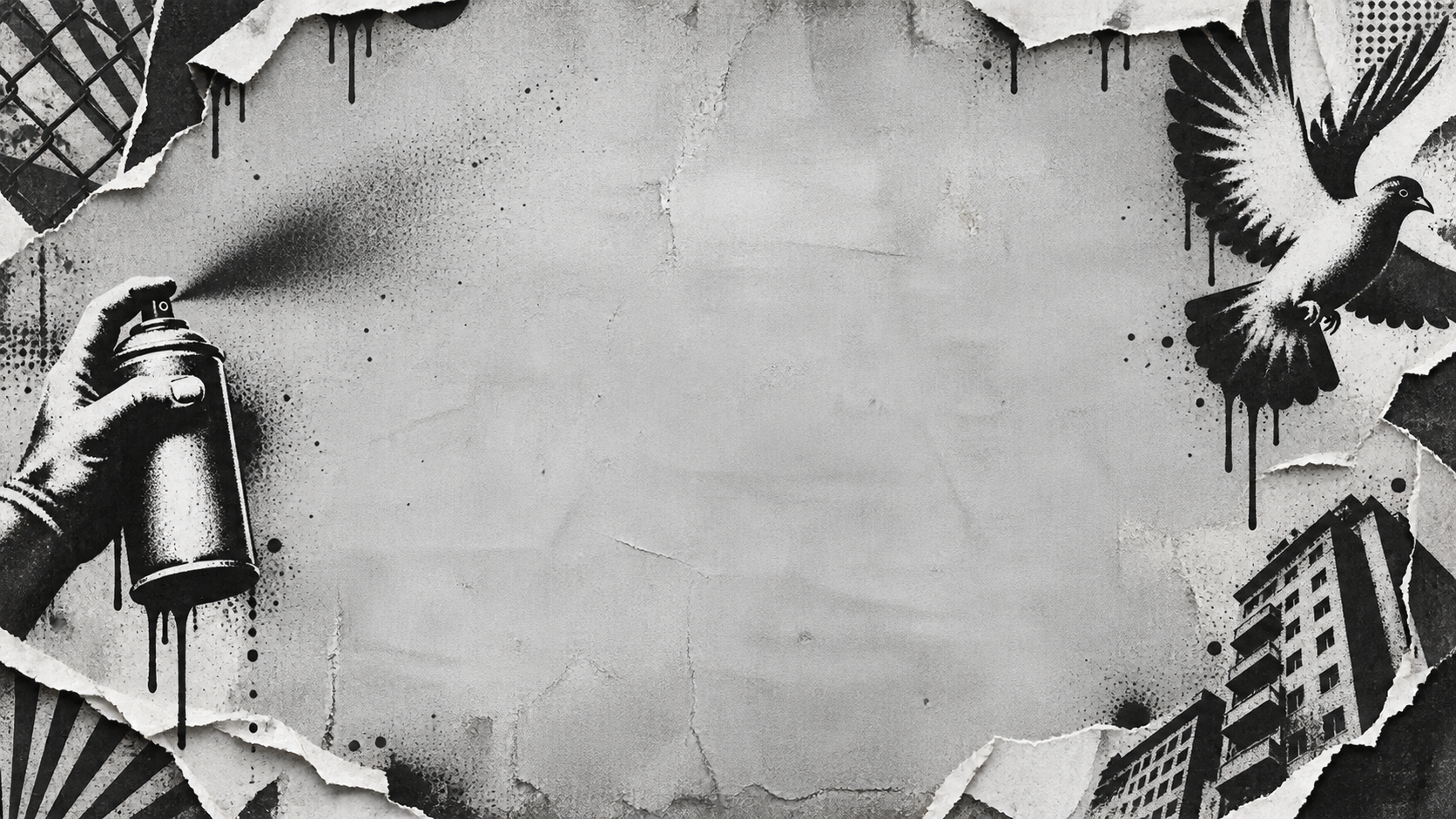 Banksy-style stencil still animated into video in Filmora