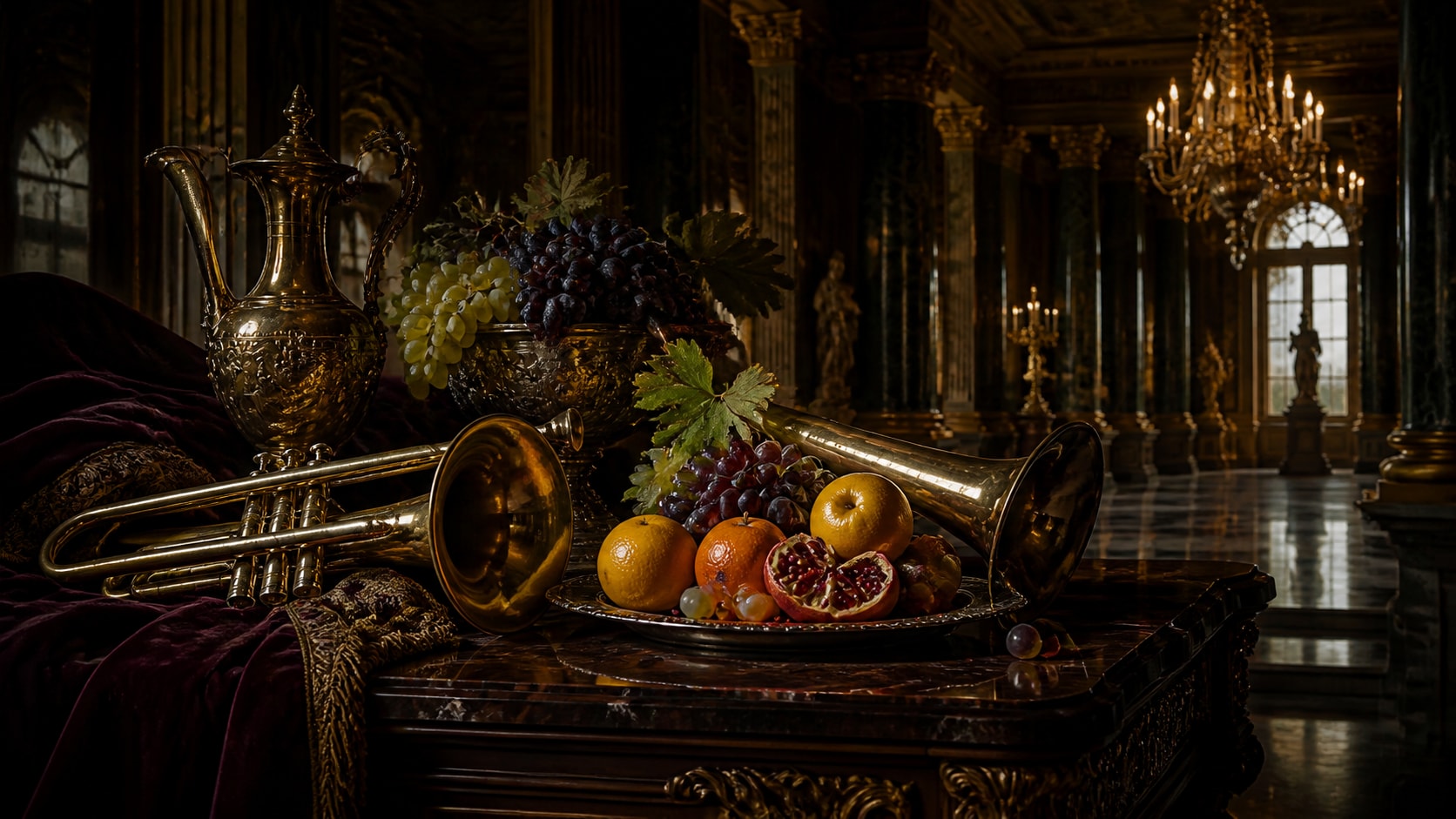 Nano Banana model creating baroque painting prompt style variants