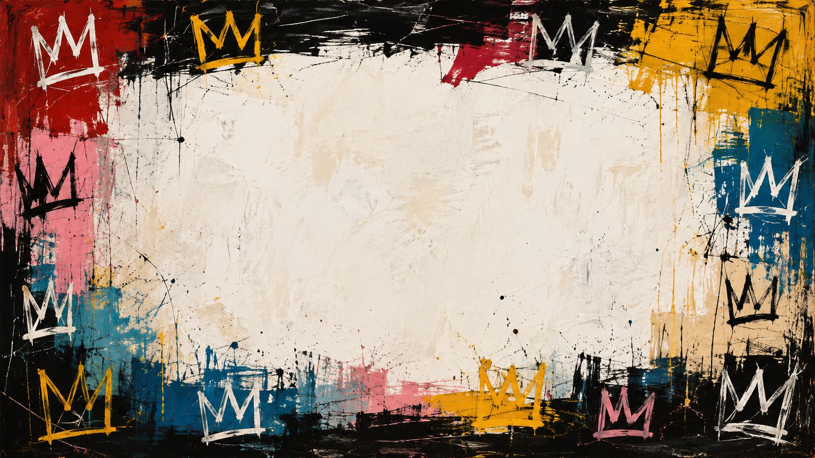 Basquiat-style still converted into video inside Filmora