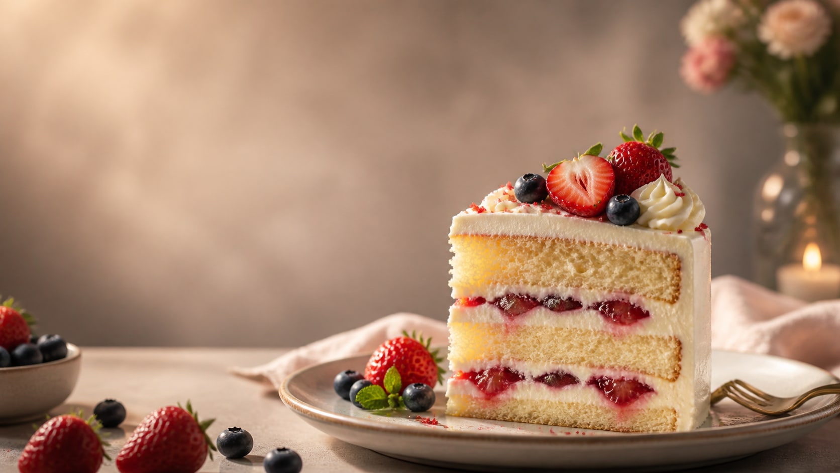 AI cake image prompt still image converted into video in Filmora