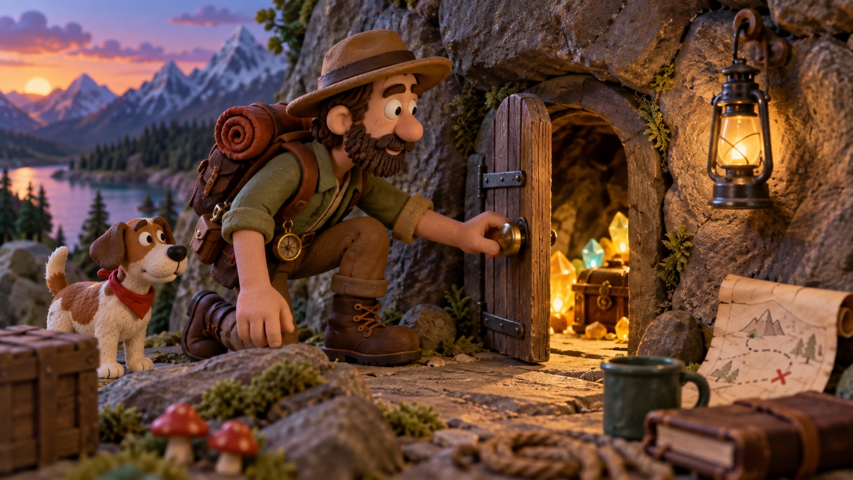 claymation style prompt still image converted into video in Filmora
