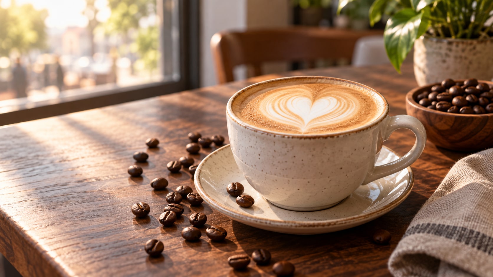 Filmora AI image generator creating coffee poster prompt visuals