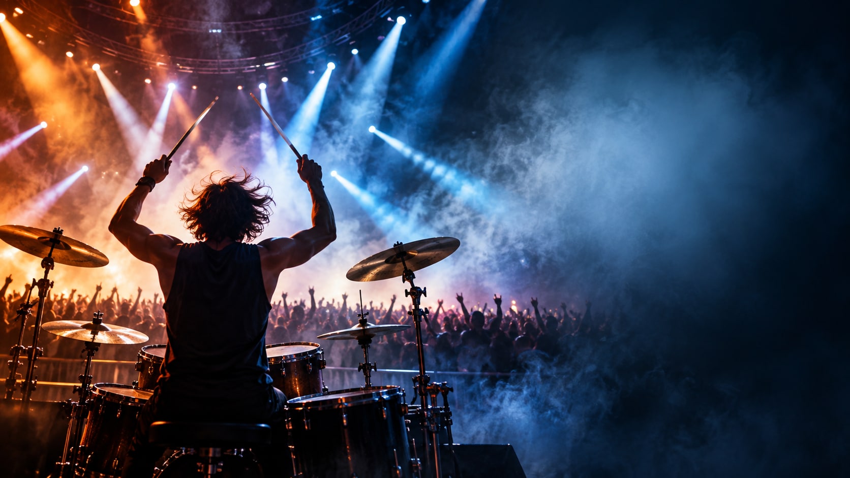 concert poster prompt still image converted into video in Filmora