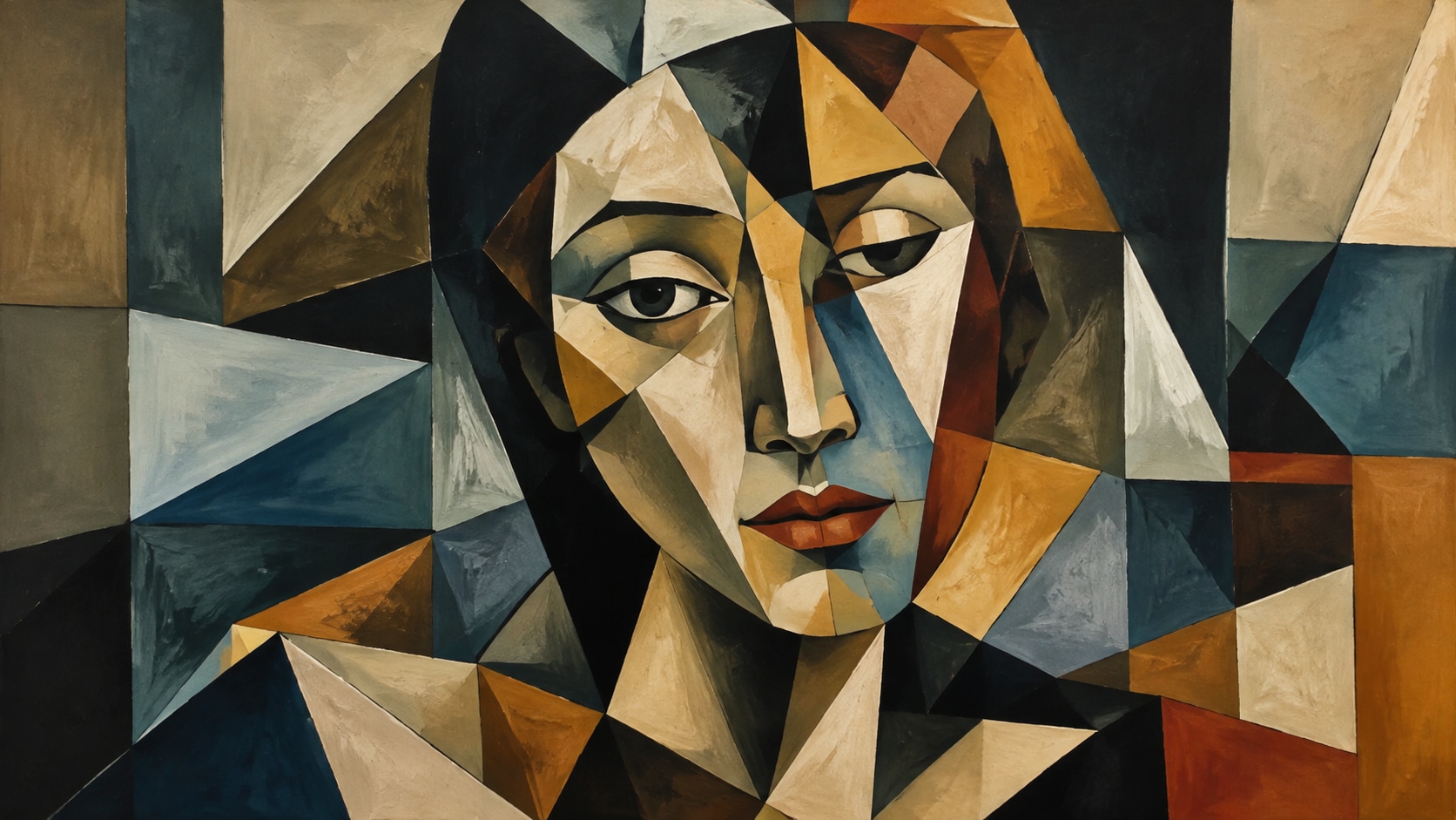 Filmora AI image generator creating cubism photo prompt visuals