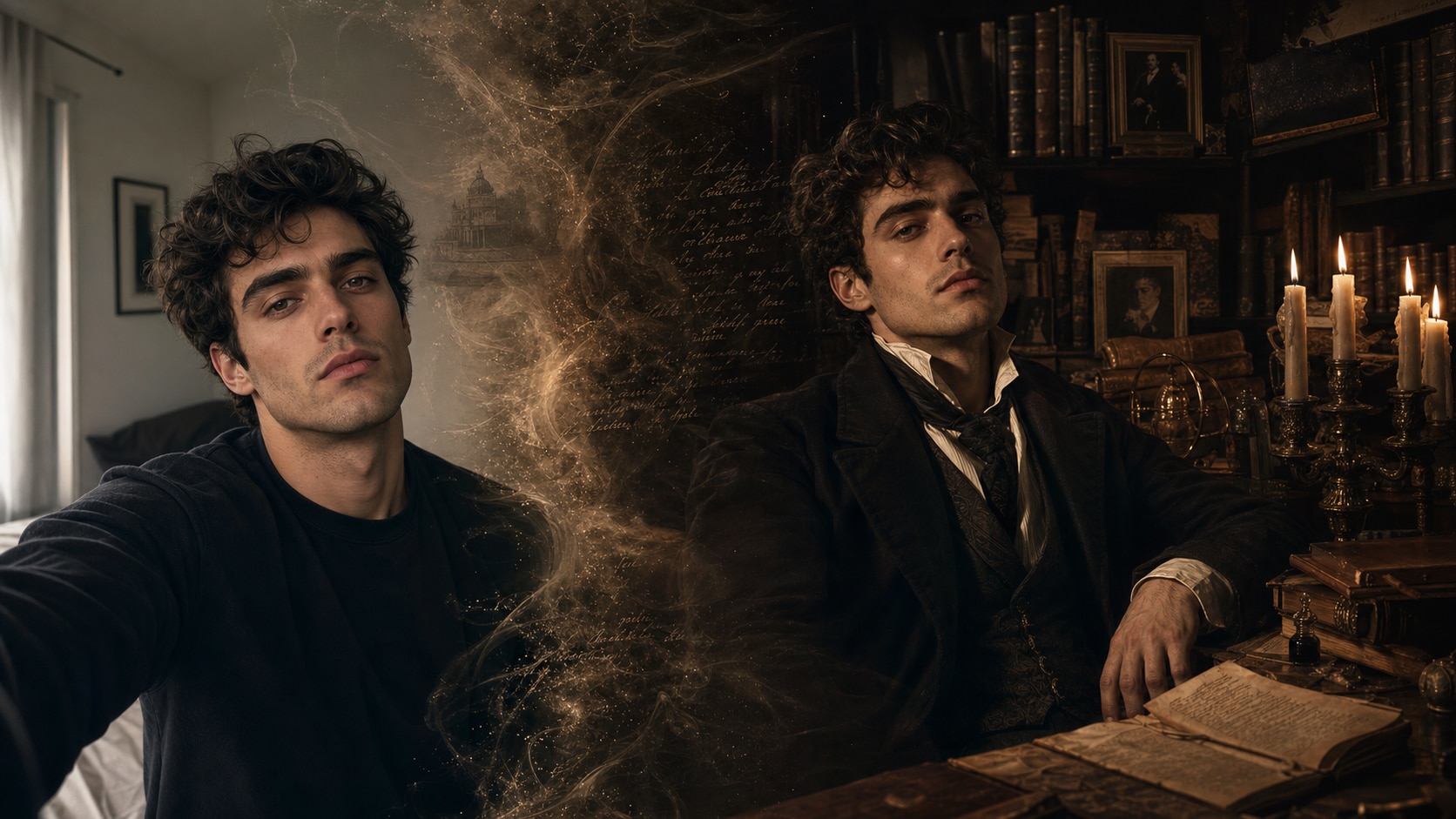 Transform photos into dark academia portraits