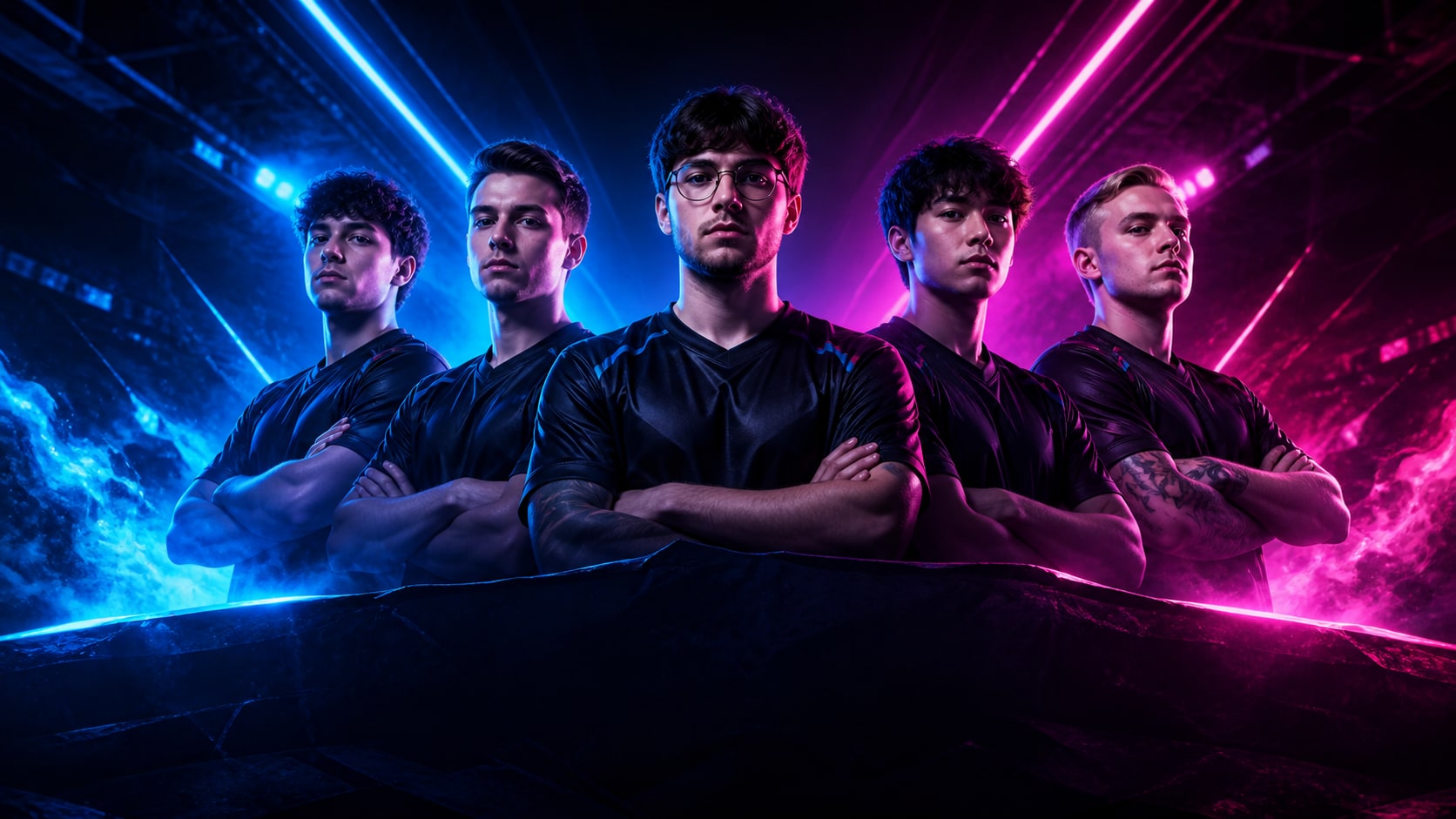 Filmora AI image generator creating AI esports poster prompts visuals