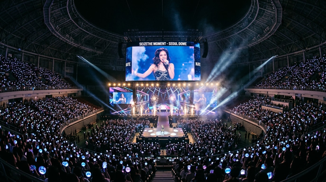 Enhance stage performances with an idol concert jumbotron
