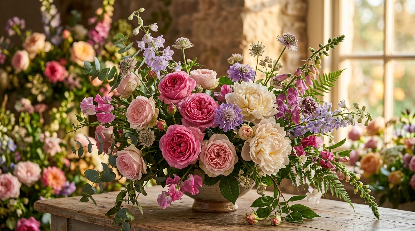 Generate vivid ai flowers blooming compositions instantly