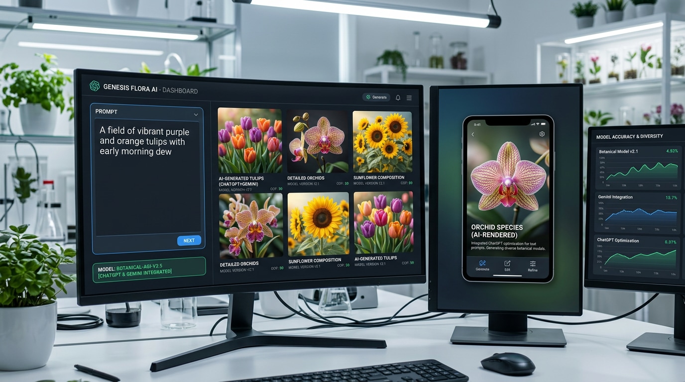 Integrate ai flowers photo prompts into any AI model