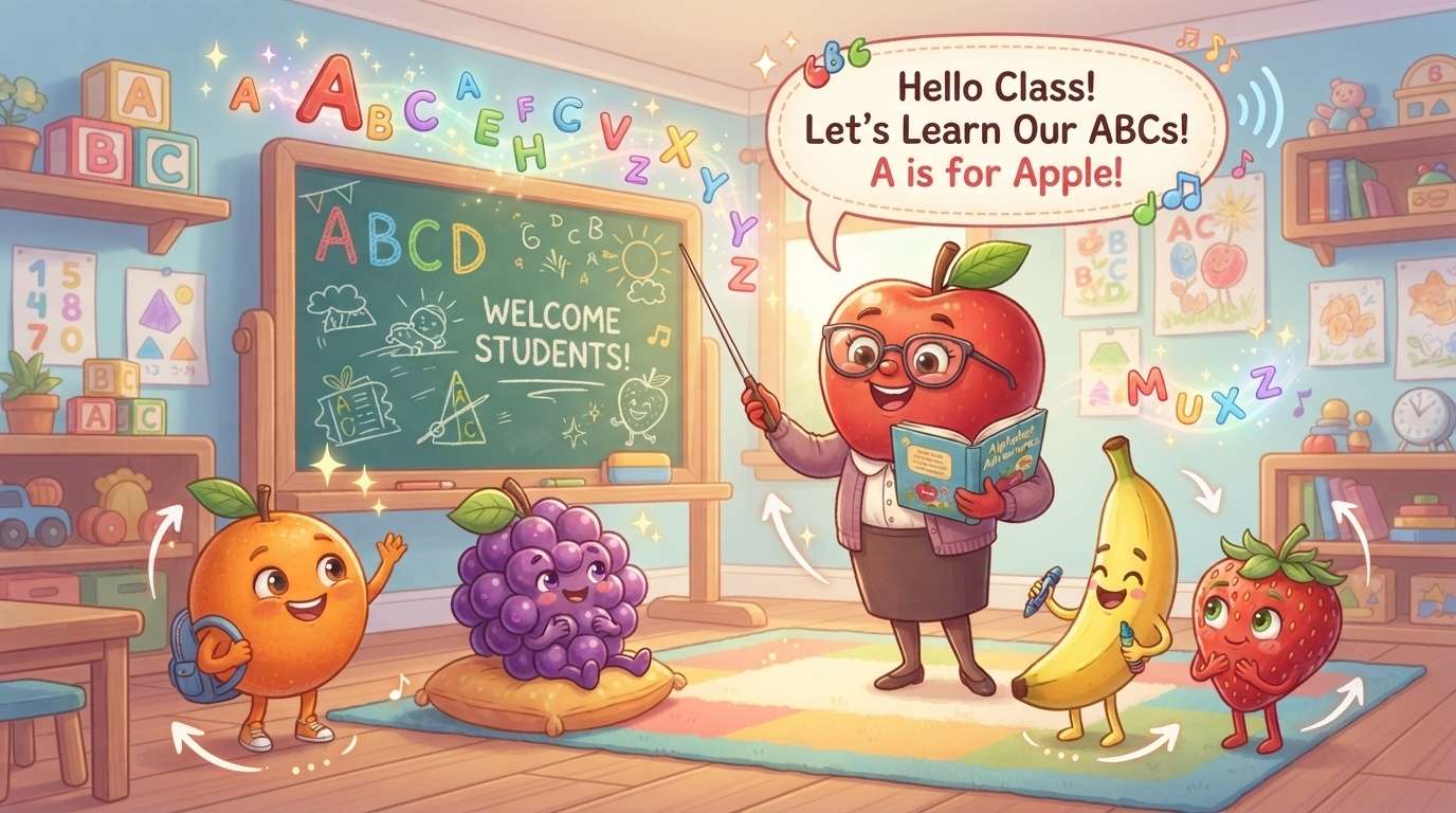 AI video editing for animated fruits