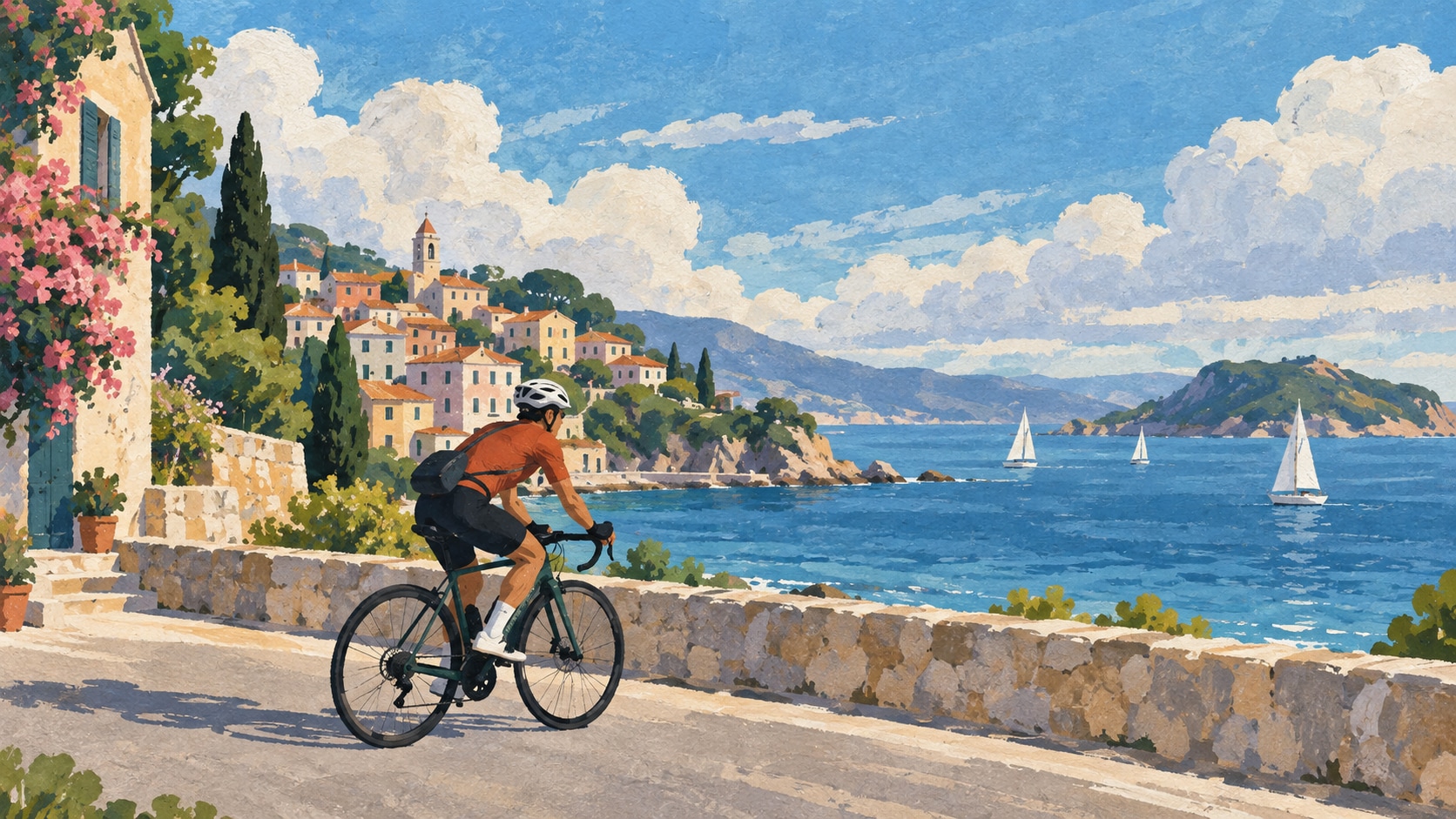 gouache illustration prompt still image converted into video in Filmora