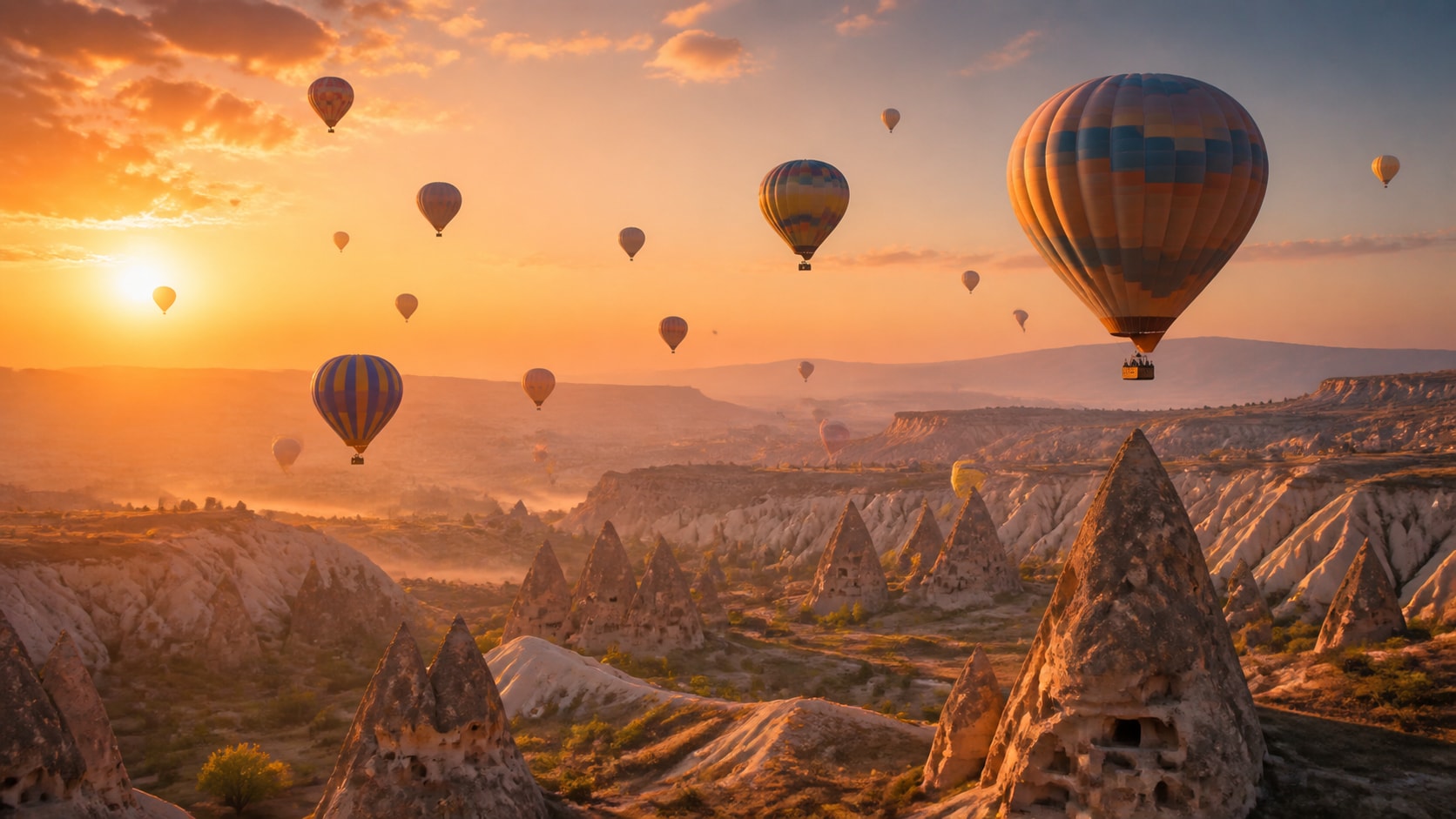 Filmora AI image generator creating AI hot air balloon prompt visuals
