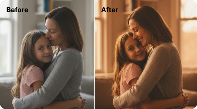 filmora self-embrace photo enhancement tools