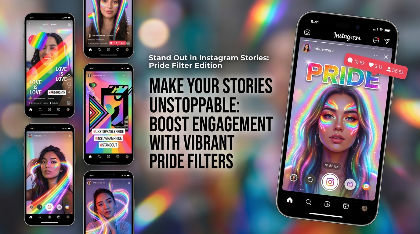 Stand out with a pride filter instagram effect
