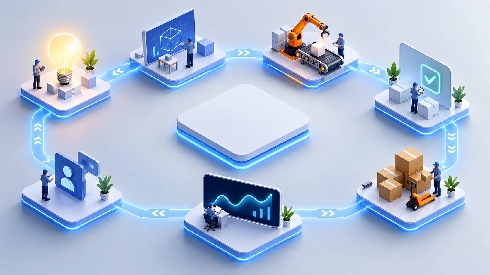 isometric illustration prompt still image converted into video in Filmora