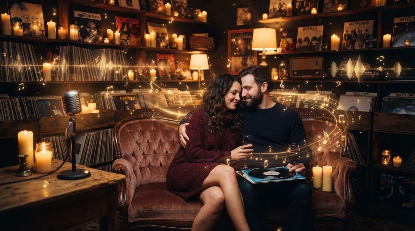 Add romantic audio to your AI kiss prompt generations