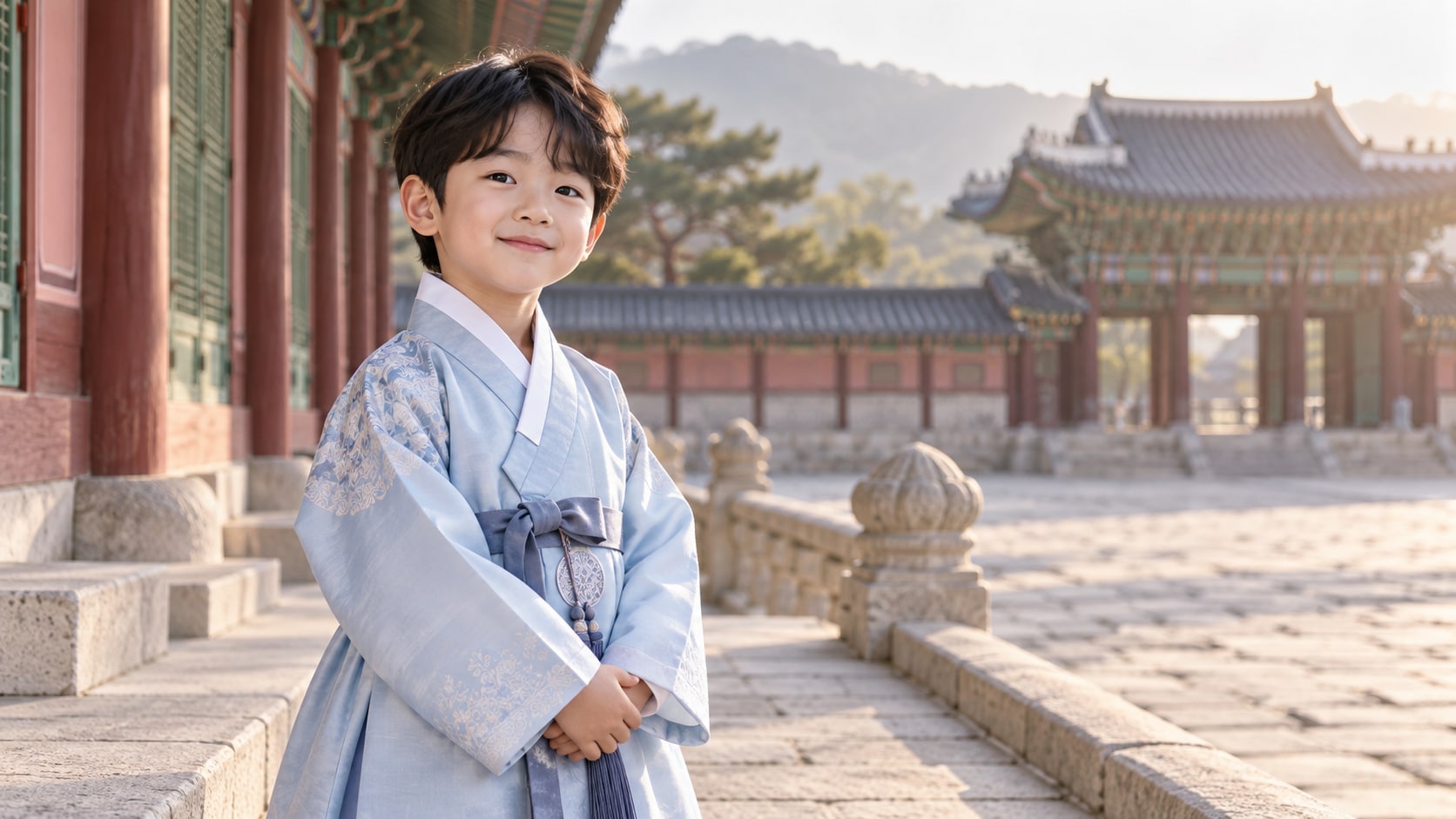 Filmora AI image generator creating Korean boy dress prompt visuals