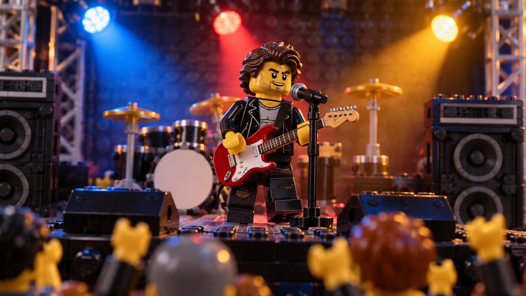 Filmora AI image generator creating LEGO style photo prompt visuals