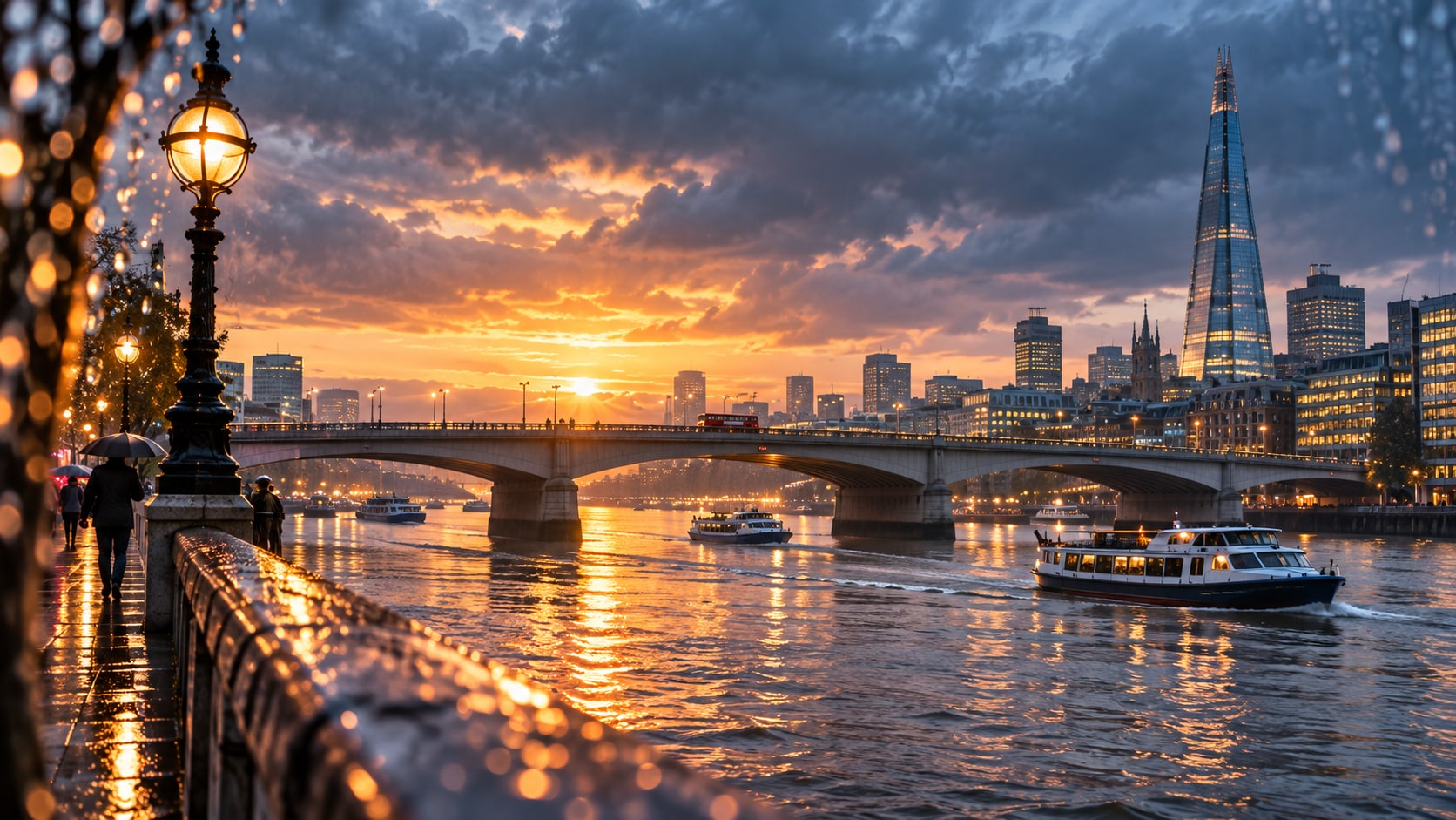 London Bridge photo prompt still image converted into video in Filmora