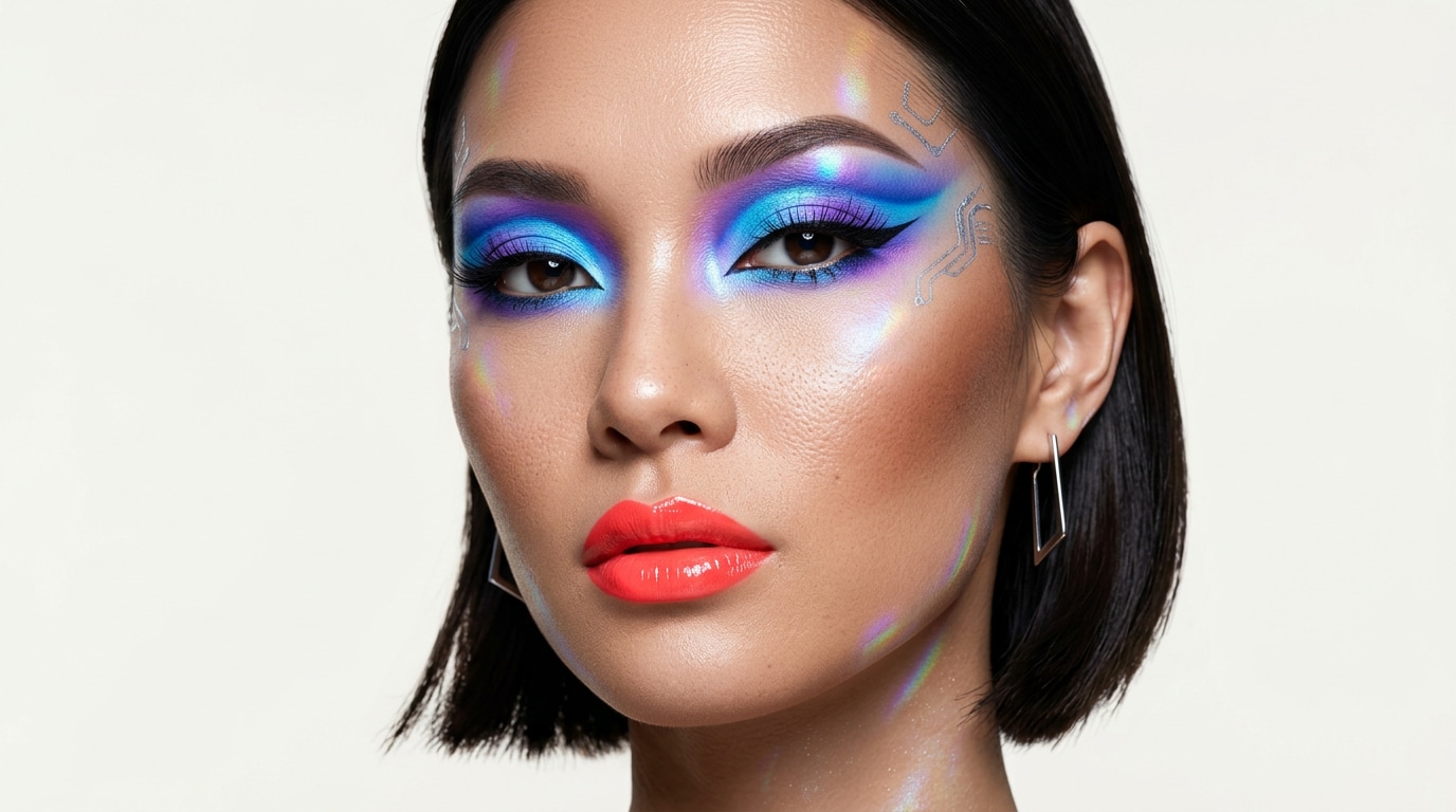 Virtual makeup try-on for weddings and parties with AI prompts