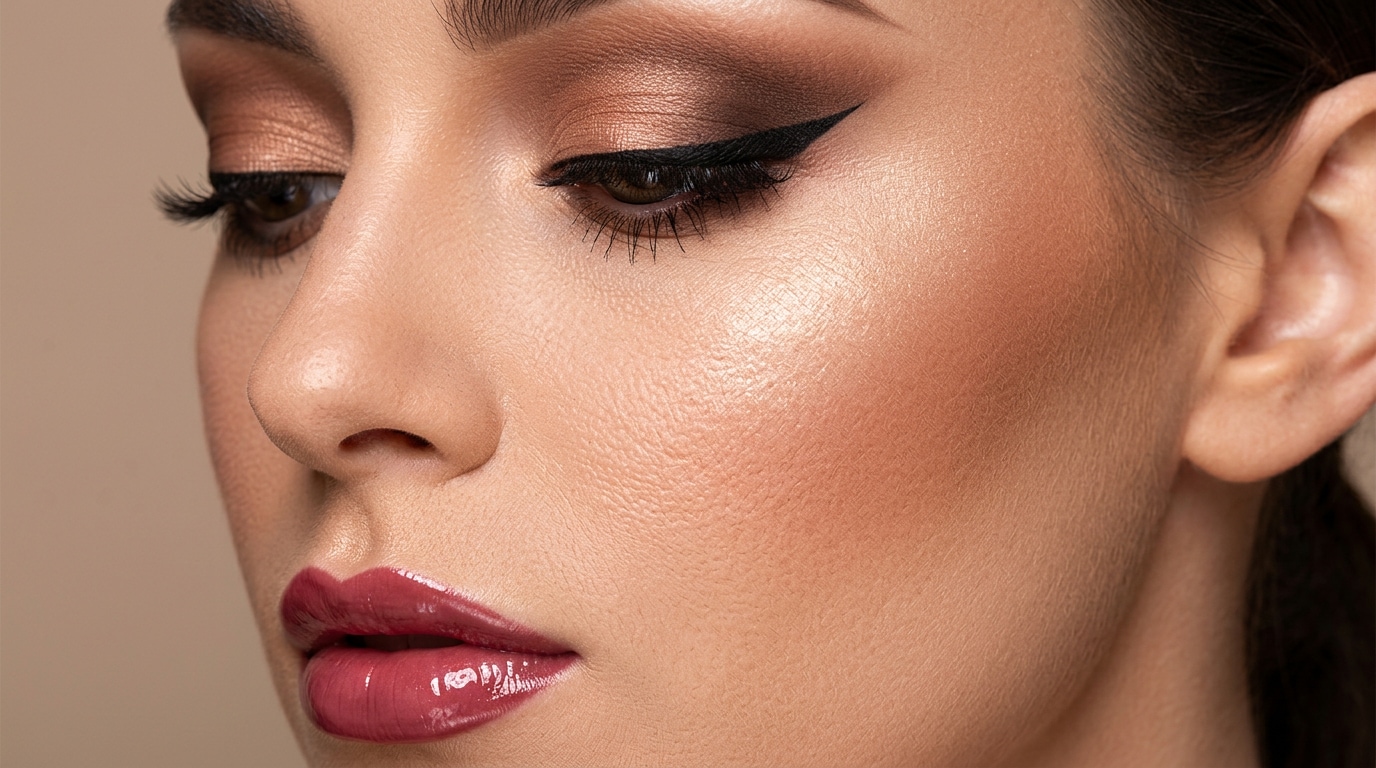Everyday natural and office-appropriate makeup from AI prompts