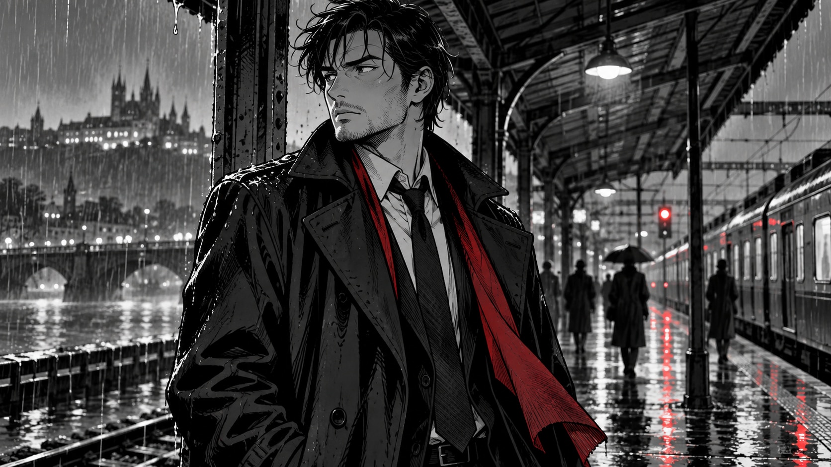 Filmora AI image generator creating manga prompt visuals