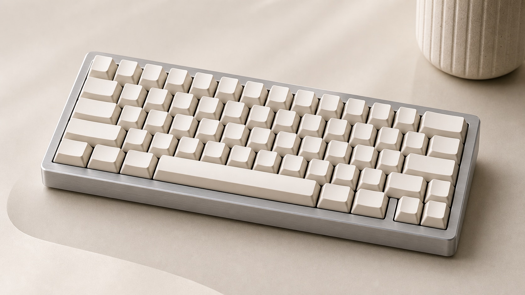 AI mechanical keyboard mockup feature showing keycap and case detail