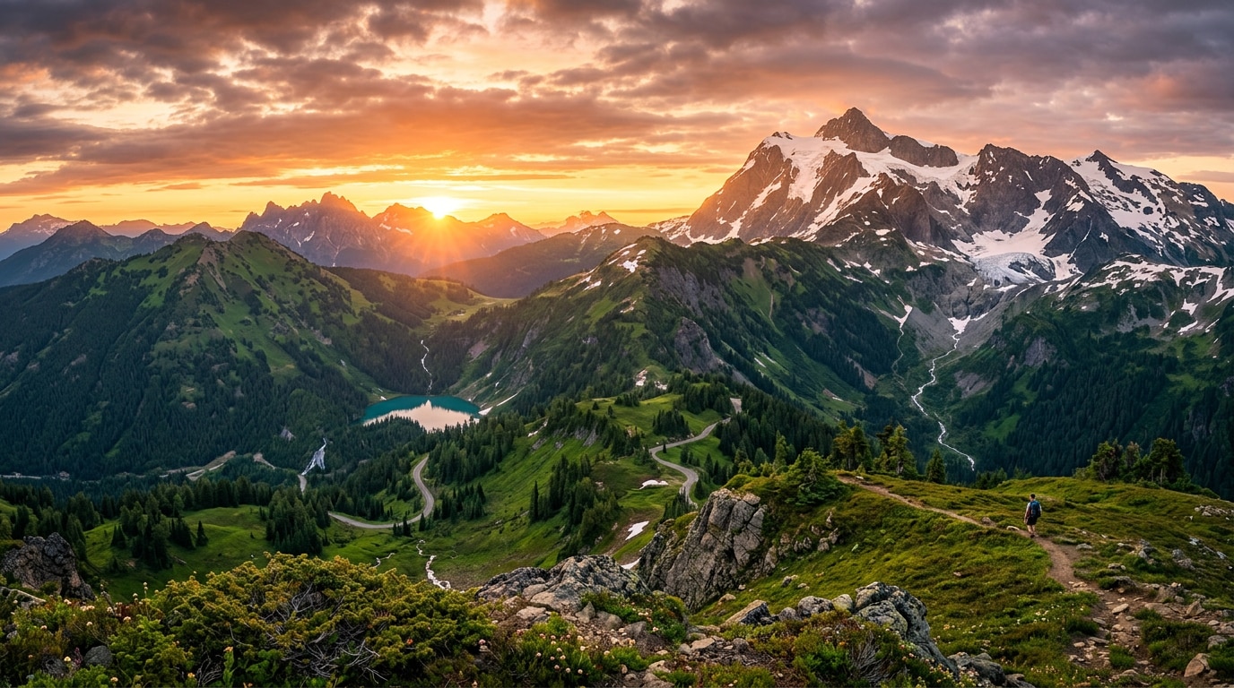 Craft majestic AI mountain landscapes